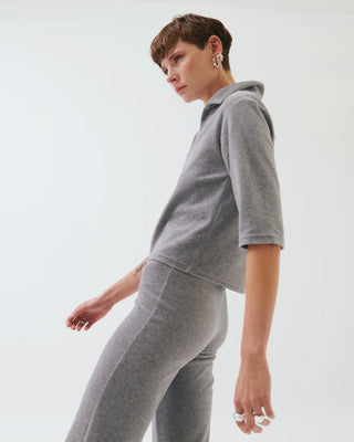 Poeita Velvet Pants – Gray