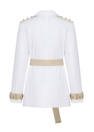 Elara Hudson Jacket Stone Detailed
