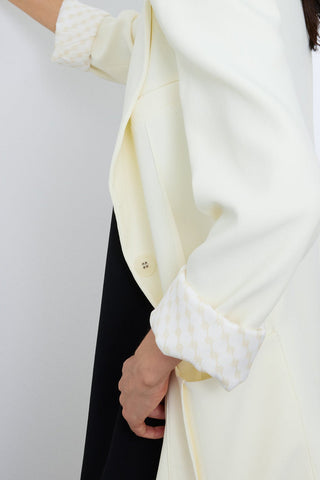 Marble Straight Cut Patterned Textured Jacket