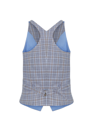 Lumina Vest Checkered 100% Cotton