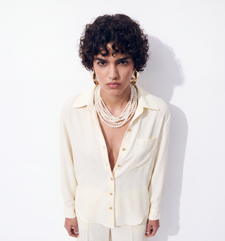 ViscaGold Satin Look Shirt