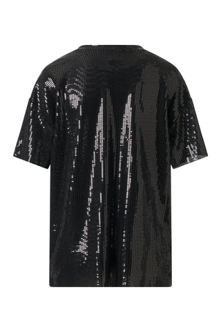 Raya Relaxed Sequin T-Shirt – Black