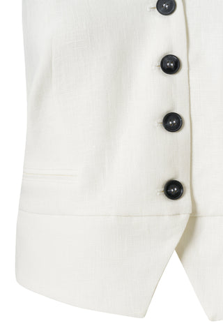 Muna Linen Vest - 100% Pure Linen