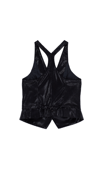 TwirlMosaic Velvet Vest