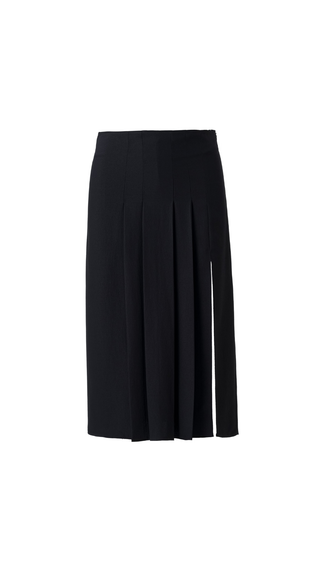 Madeline Pleated Slit Skirt