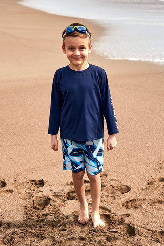 Woven Navy Boys Shorts B2436