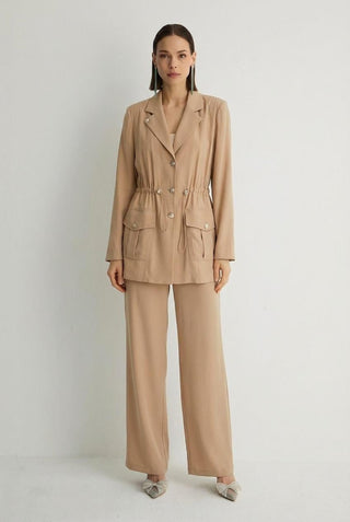 Shon Tailored Set – Camel