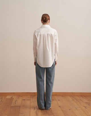Oversized Cotton Shirt – Ecru