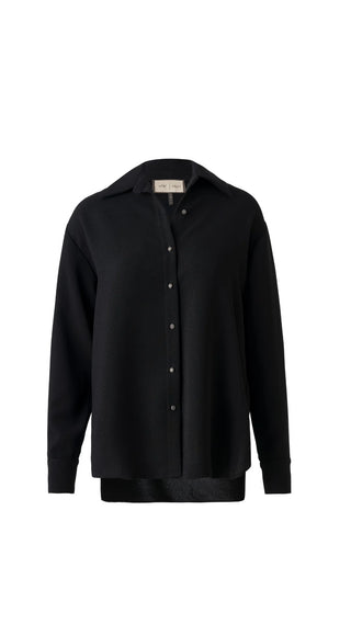 Claire Shimmer Shirt – Black