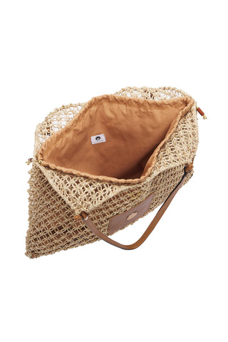Abaca Woven Large Tote Bag – Natural