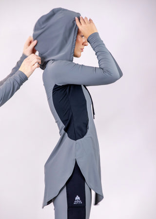 Anna Hooded Performance Tunic - Mindful / Noir