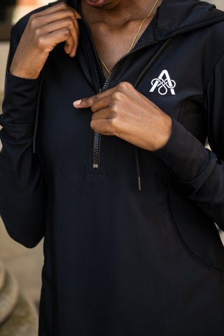 Anna Hooded Performance Tunic - Noir