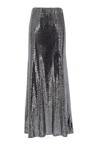 Glamour Silver Long Skirt