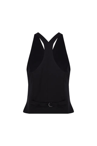 Inara Fine-Strap Vest – Black