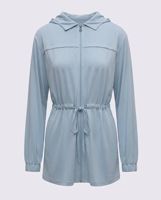 Ayarlanabilir Bel Detaylı Modal Üst - Baby Blue