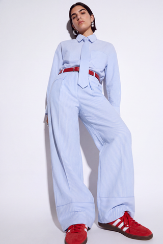 Lumina Striped Shirt 100% Cotton