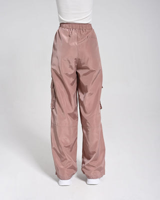 Beli Lastikli Kargo Pantolon - Pembe