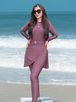 Luna Swim Full Set – Burgundy