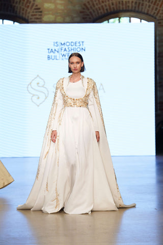 Phoenix Rise Balcanian Couture Gown – White