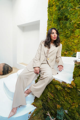 Zayn Modal Suit Set – Beige