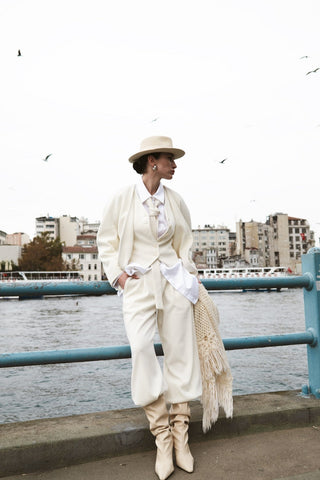 Daisy Pleated Velvet Pants