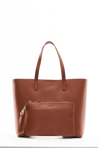 Ecotorie - Agatha Cognac Tote Bag
