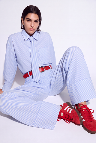 Lumina Striped Shirt 100% Cotton