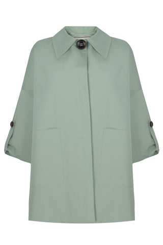 Melly Wide Collar Trenchcoat – Green
