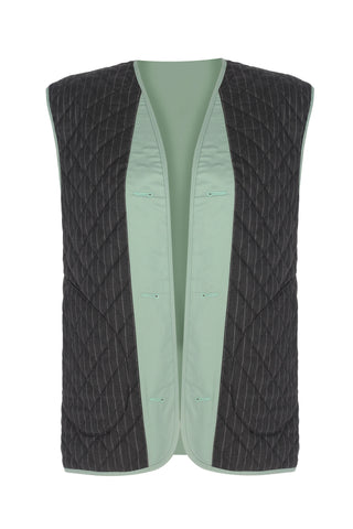 Jolie Reversible Vest – Mint