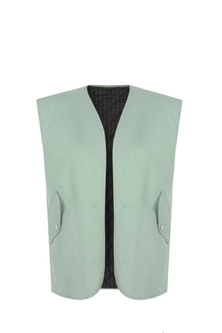 Jolie Reversible Vest – Mint