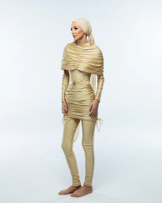 Sun Swimsuit Set - Gold