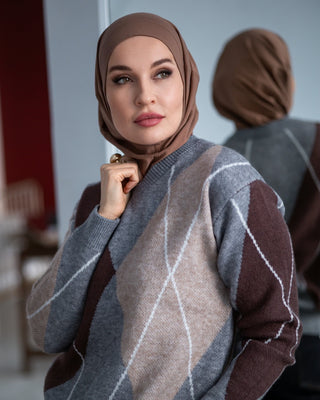 Deep Beige Ready-to-Wear Hijab