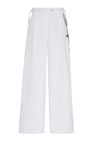 Catalina Wide-Leg Trousers - White