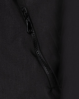 Kapüşonlu Yüksek Yakalı Rüzgarlık Sweat - Siyah