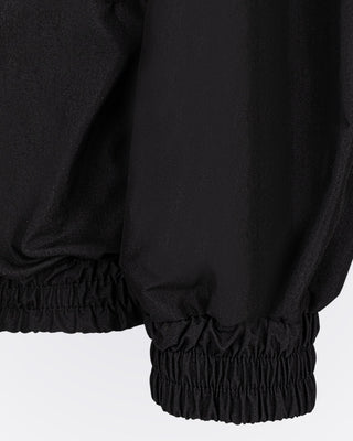 Kapüşonlu Yüksek Yakalı Rüzgarlık Sweat - Siyah