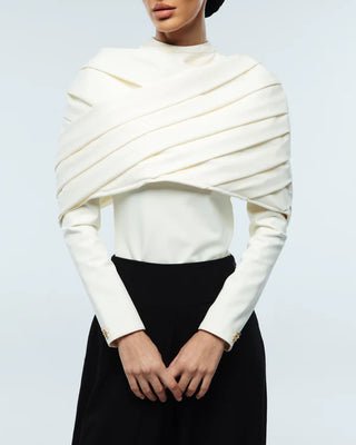 Khorshid Cape and Bodysuit - White