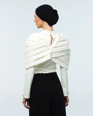 Khorshid Cape and Bodysuit - White