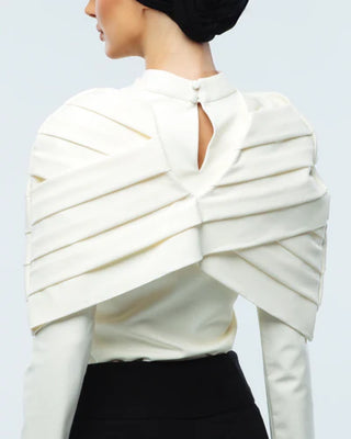 Khorshid Cape and Bodysuit - White