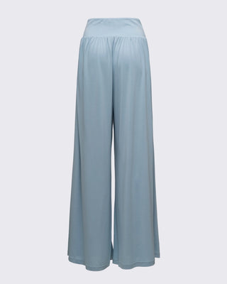 Kruvaze Kemer Detaylı Modal Pantolon - Baby Blue