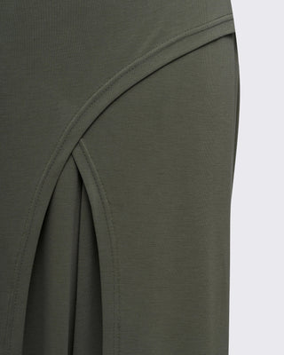 Kuruvaze Görünümlü Modal Pantolon -Çağla Yeşili