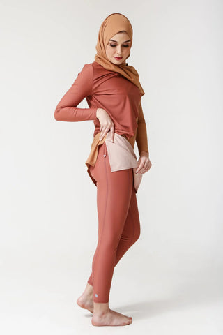 Cape Swim Dress - Earth