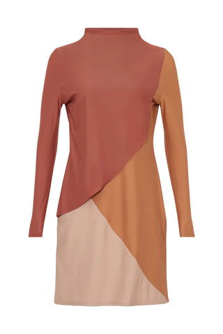 Cape Swim Dress - Earth