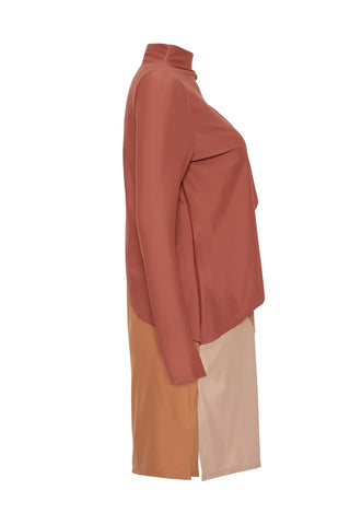 Cape Swim Dress - Earth