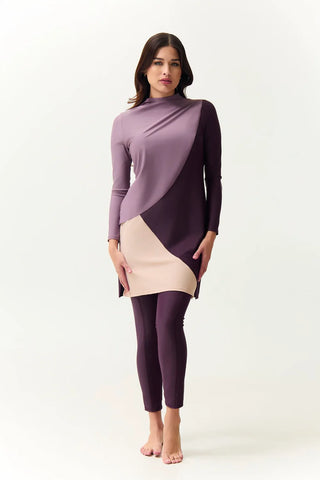 Cape Swim Dress - Dusk