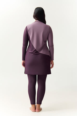 Cape Swim Dress - Dusk