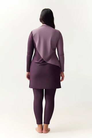 Cape Swim Dress - Dusk