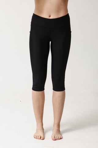 Capri Swim Tights - Black