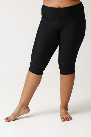 Capri Swim Tights - Black