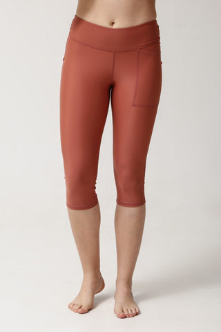 Capri Swim Tights - Clay