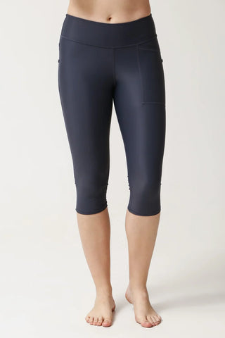 Capri Swimming Leggings with the Pocket - Shadow
